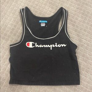 Champion Black Crop Top